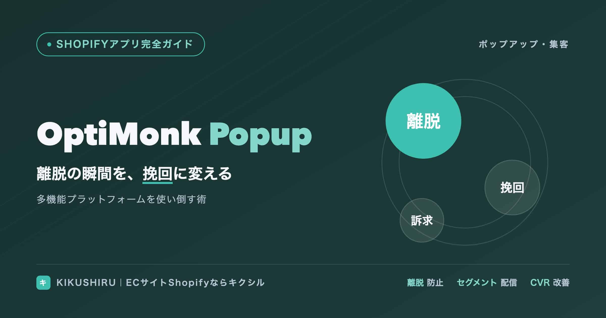 総合的な売上向上最適化！OptiMonk ポップアップの多機能プラットフォームを使い倒す術