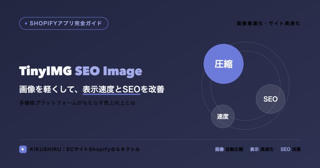 聞く知る 23 TinyIMG SEO Image Optimizerのアイキャッチ:画像圧縮で表示速度とSEOを改善