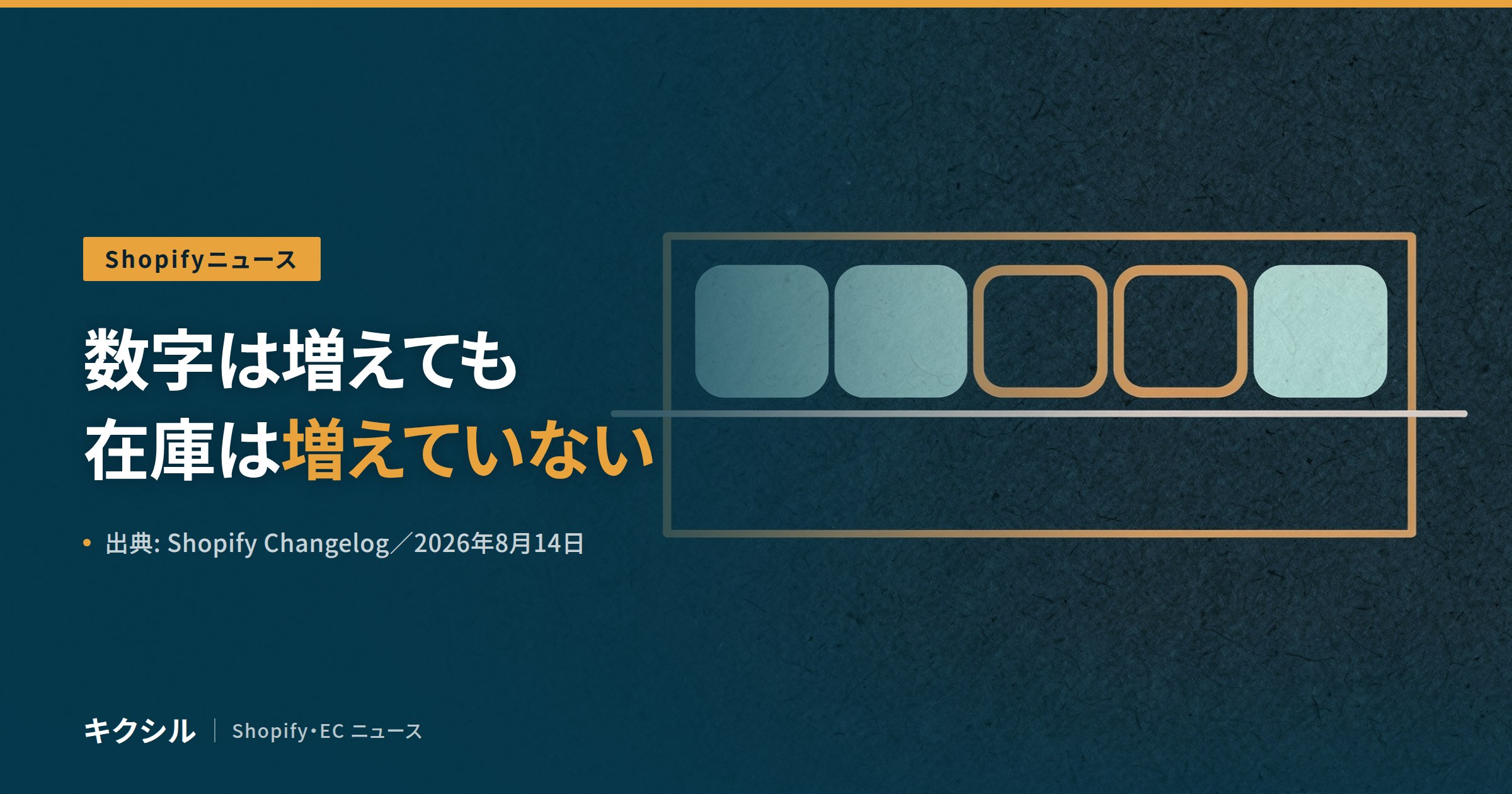 在庫レポートが実在庫数で数えるようになる変更のアイキャッチ:数字が増えても在庫そのものは増えていないことを解説