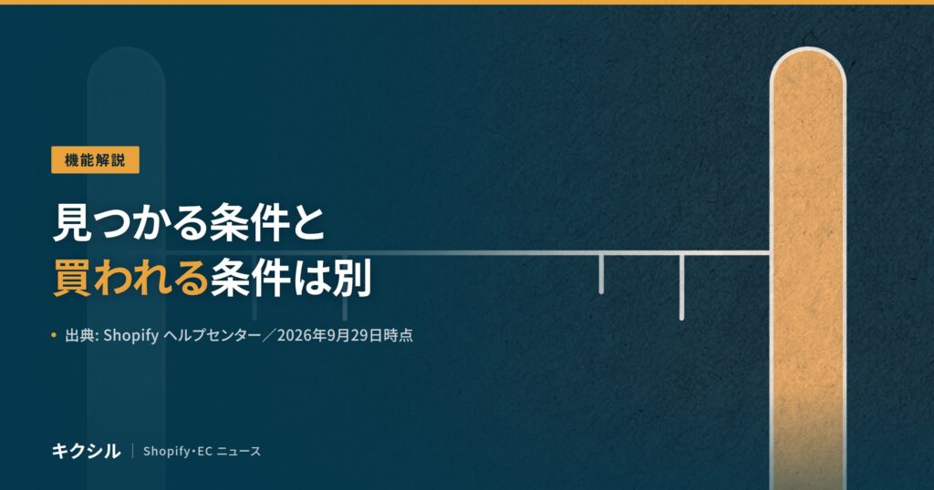 聞く知る 12 shopify meta discovery vs checkout 2026 09 eyecatch
